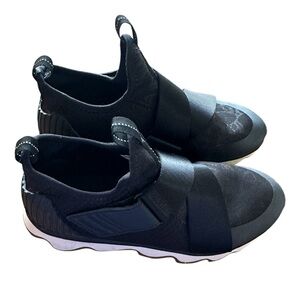 Sorel Kinetic Black High Top Sneaker Women Sz 7